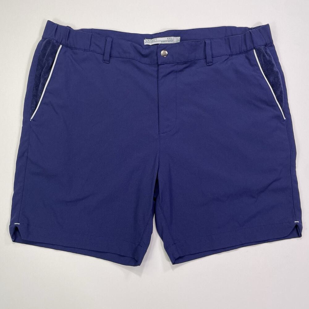 Criquet Shorts Men XXL Performance Nylon Lightweight Golf Activewear Blue Purple